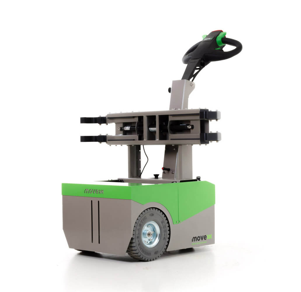 ručně vedený elektrický tahač movexx tt500-s-hh pro manipulaci nemocničních postelí