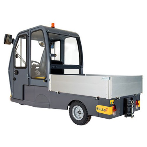 tahač pro sedícího řidiče s kabinou a nákladní platformou bull 2NP (5NP)