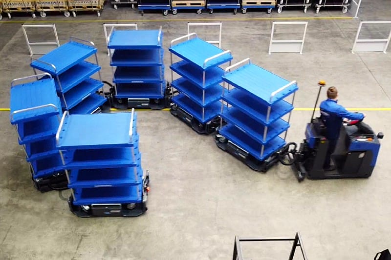 mobilní jeřáb flexlifting s protizávažím a elektrickým pojezdem pro manipulaci těžkých břemen do 1000 kg